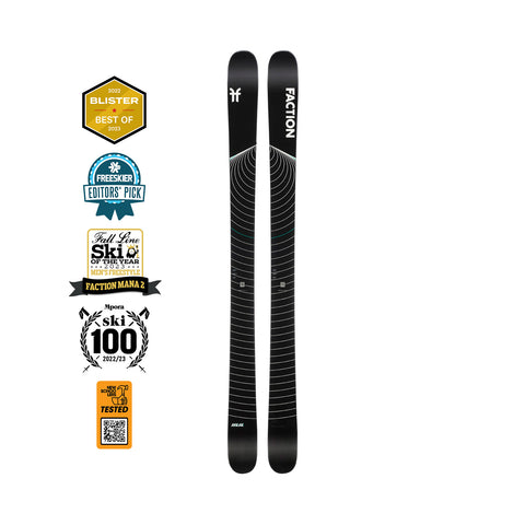 Faction Skis 2023 Mana 2 | All-Mountain Twin-Tip Ski – Faction Skis US