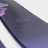 Close-up of Faction Mana 3 Eg, green and purple limited edition ski.