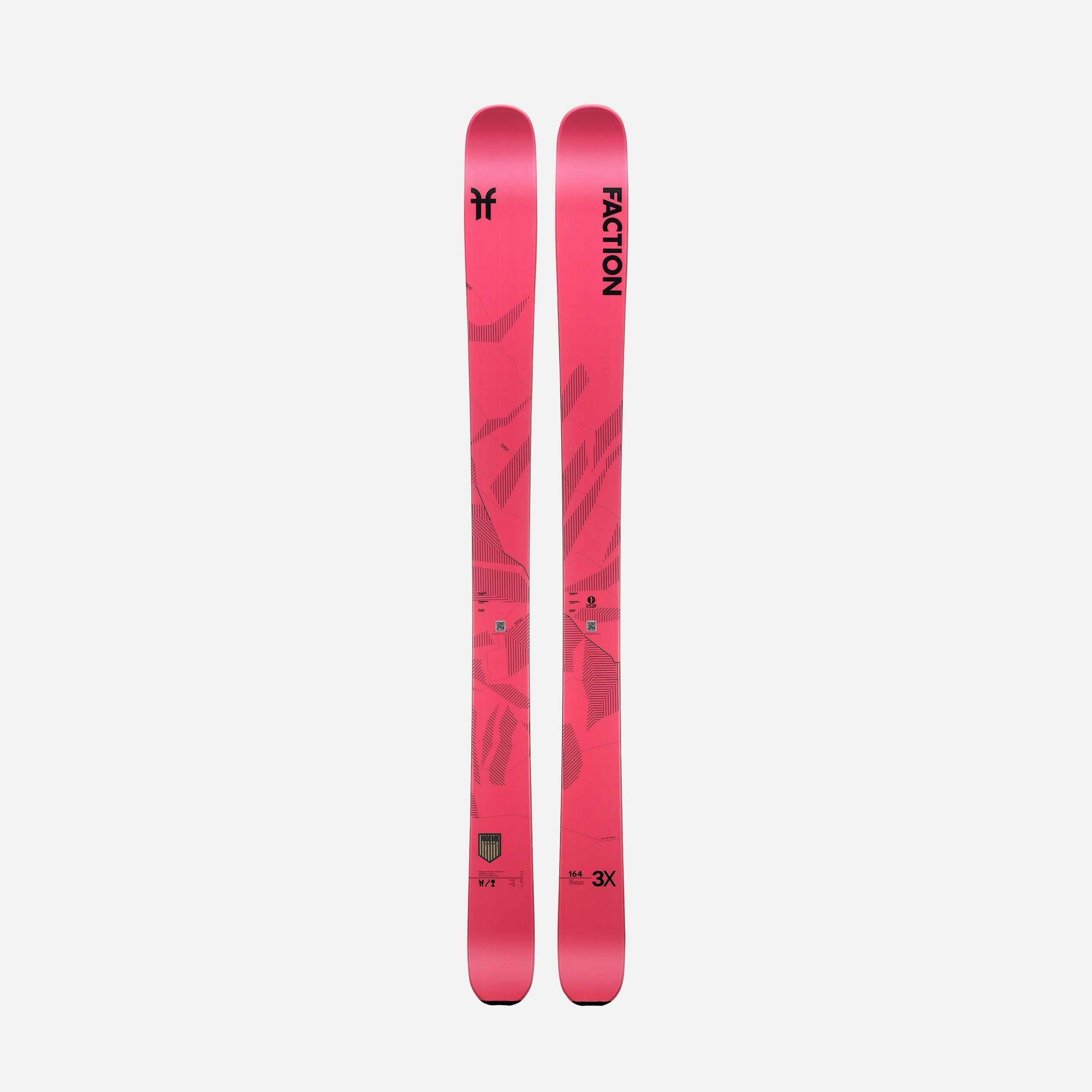 Love Ski Pink Patterns Leggings