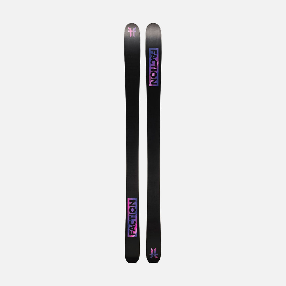 Bases of Black and purple Faction La Machine 1 touring ski 