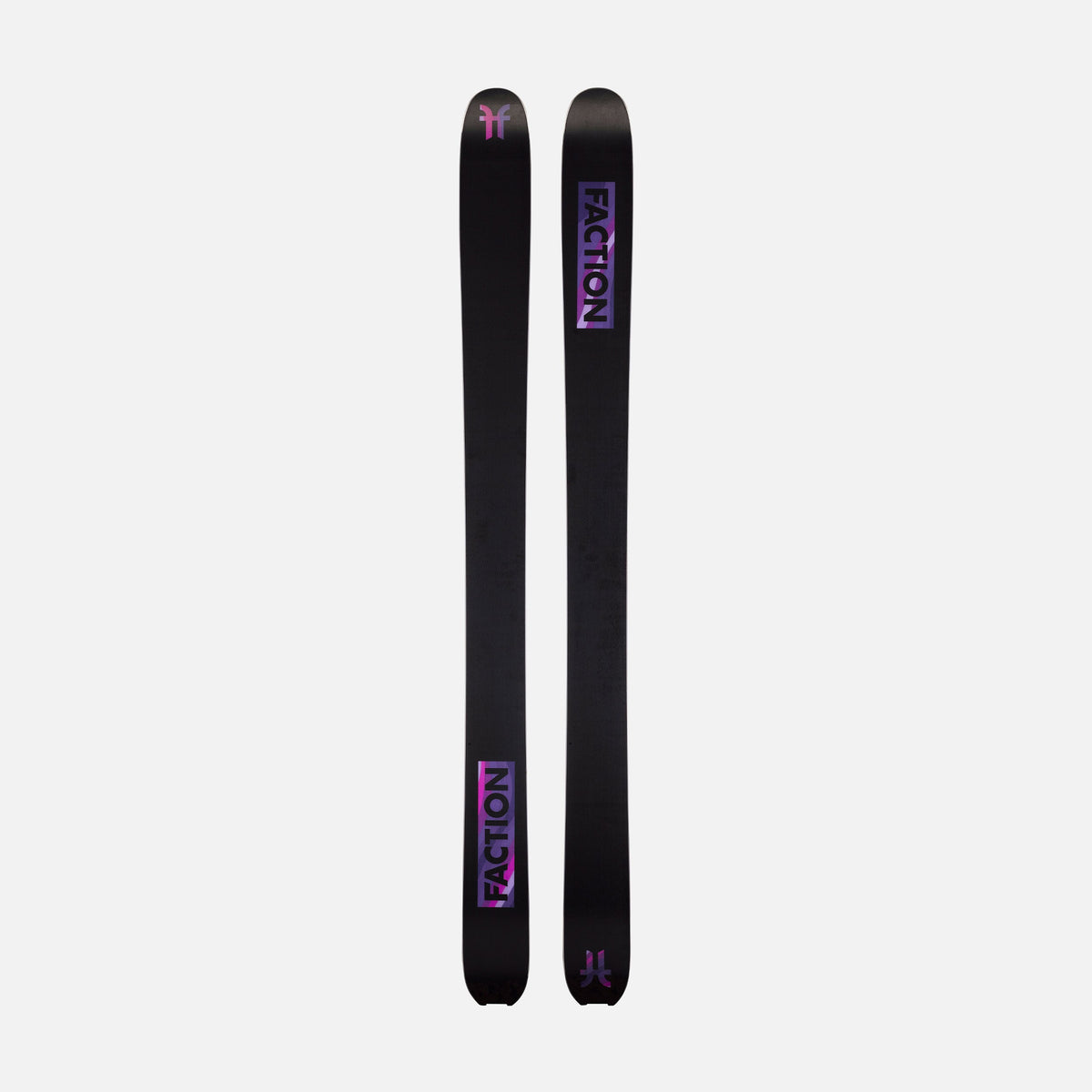 Bases of Black and purple Faction La Machine 4 touring ski 