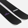 Close-up of Black and purple Faction La Machine 4 touring ski 