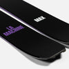 Close-up of Black and purple Faction La Machine 5 touring ski 