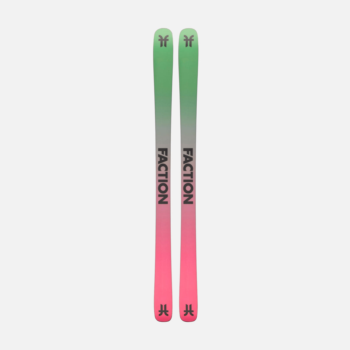 Freestyle black green and pink Faction Prodigy 1 ski base 2026 
