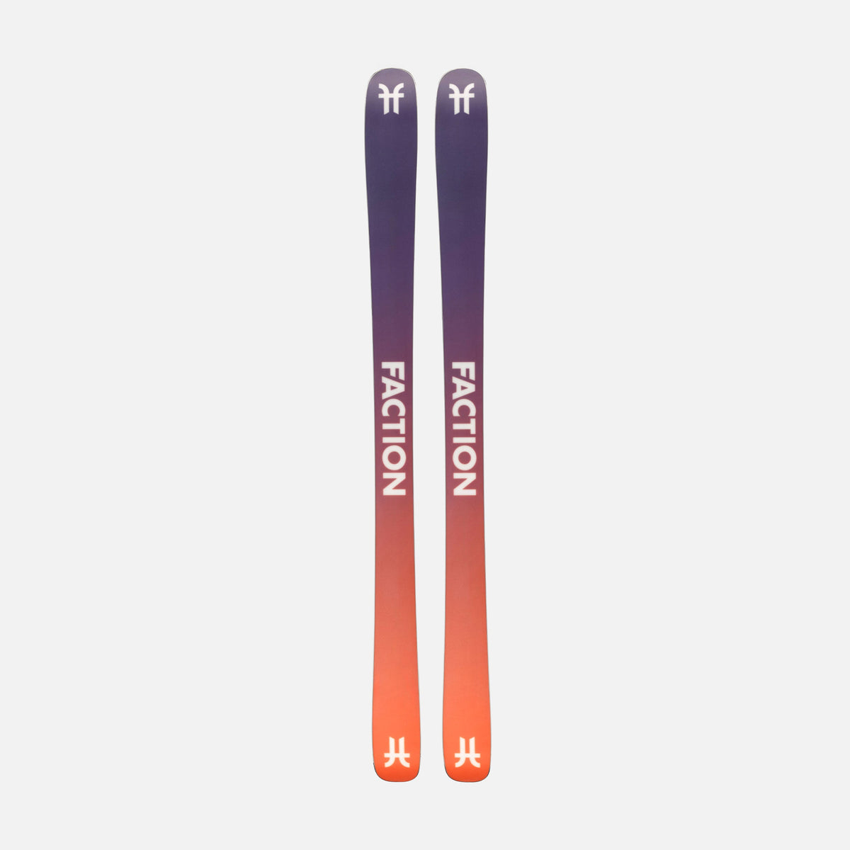 Base of white Faction Prodigy 1 Capsule freestyle and all-mountain ski 2026