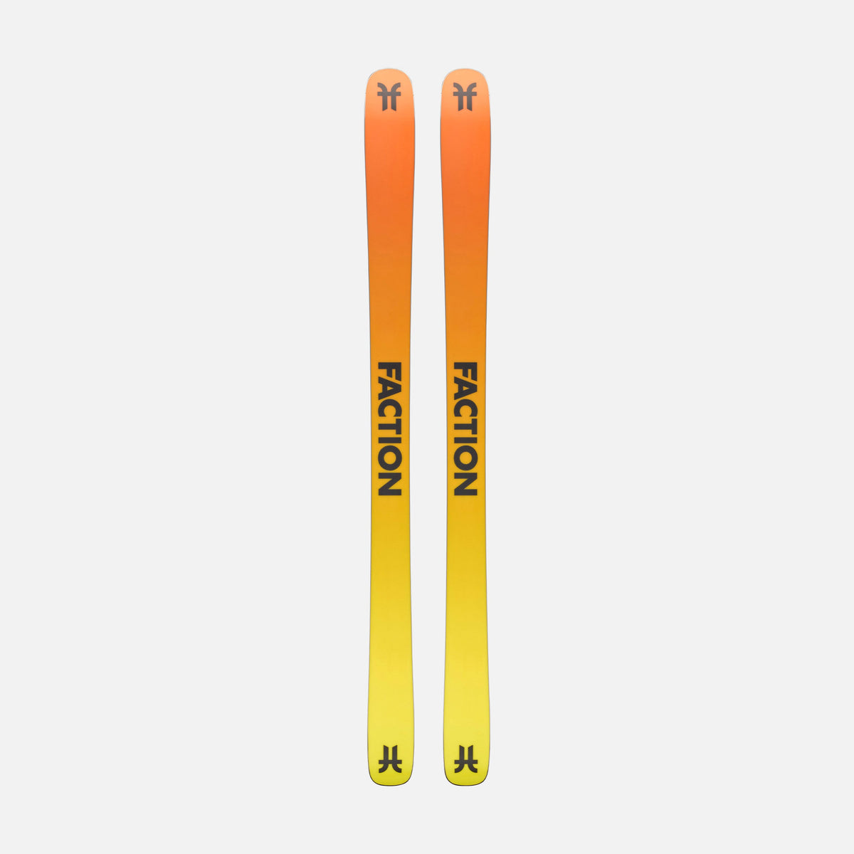 Freestyle and all-mountain black and yellow Faction Prodigy 2 ski base 2026