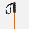 Orange Faction Skis Prodigy poles close-up of ergonomic grip